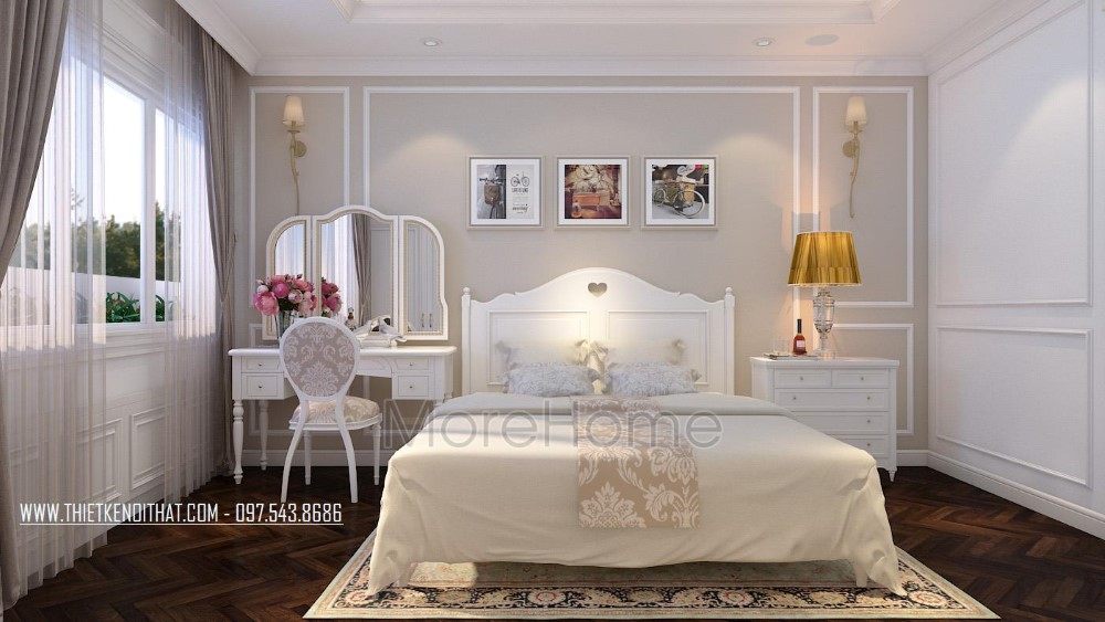 Thiết kế nội thất phòng ngủ chung cư Hei Tower